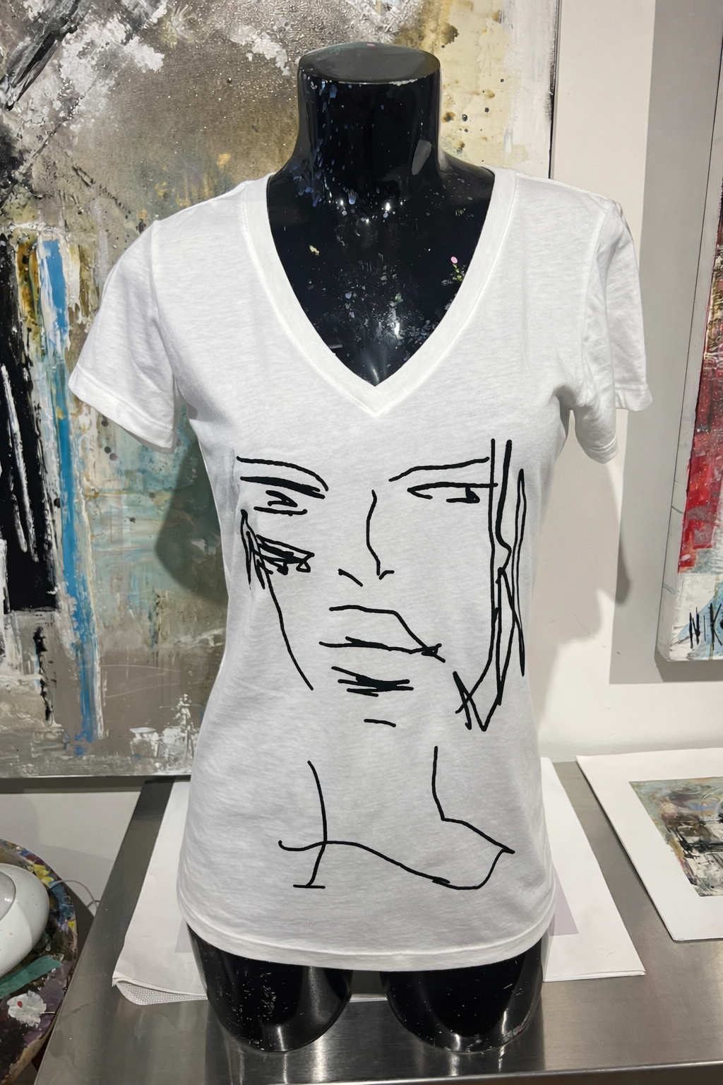Daniella — V-Neck T-Shirt  Malaga Collection